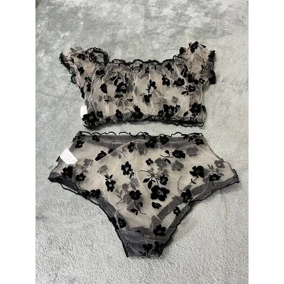 Sexy Women Lingerie 3 Piece Small Bra Panty Teddy Babydoll Nightwear Underwear - Picture 4 of 4